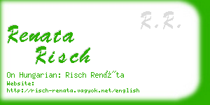 renata risch business card
